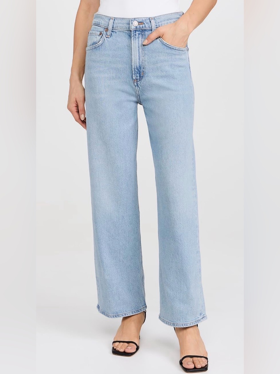 Agolde Ren Light Blue Wide-Leg Women’s Jeans